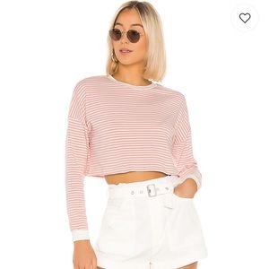 Grace Knit Stripe Top in Mauve Stripe